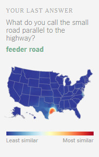 I love how this dialect quiz makes it obvious that I'm from Southeast Texas. 